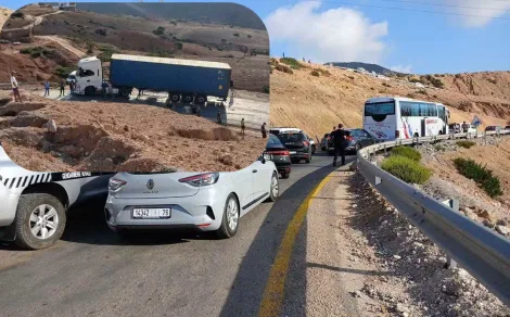 المقطع المؤقت بالطريق الوطنية 16 قرب الجبهة يرهق مستعملي الطريق
