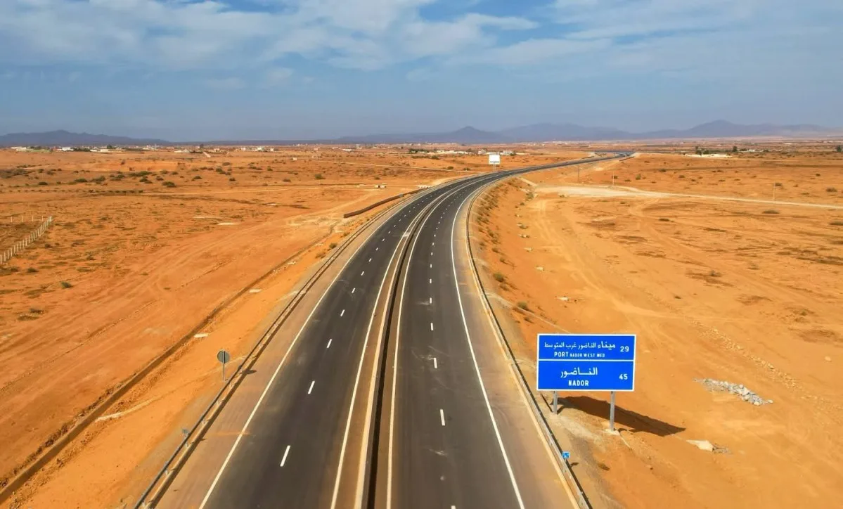 De snelweg Guercif-Driouch-Nador vordert tot 95%